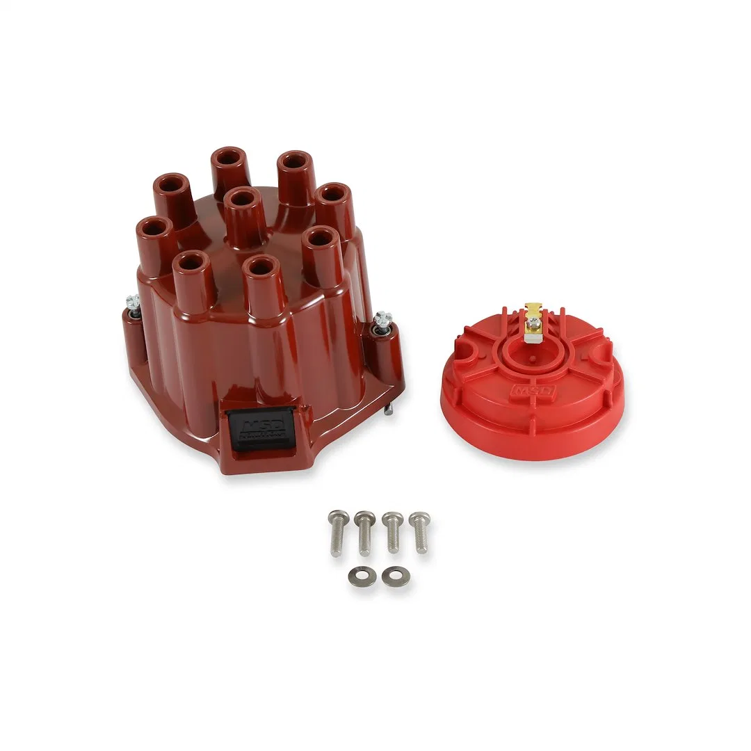 8442 – MSD CO. Distributor Cap and Rotor Kit, For Use With MSD/GM Points Style Distributors Bolt Down Socket Style Po...
